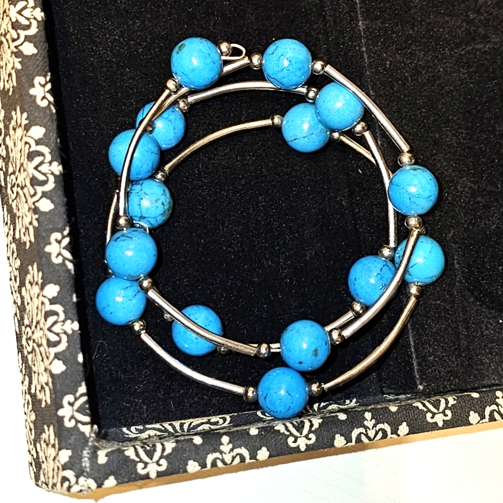 Turquoise wrap bracelet